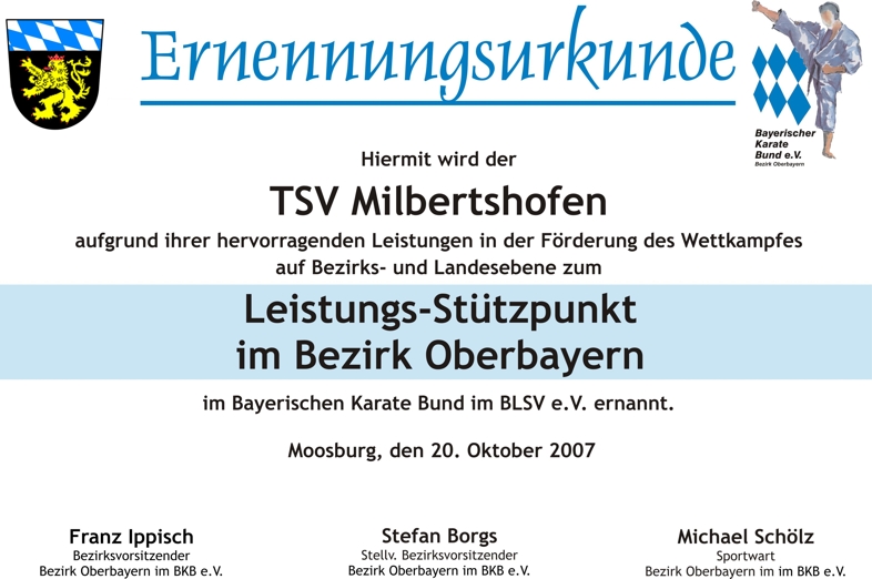 urkunde milbertshofen